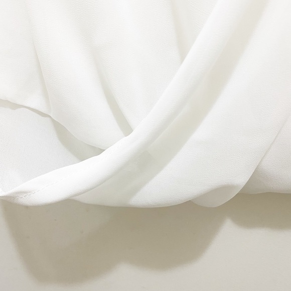 NWT Attitude Surplice Layered Tank Top White S 4/6 - Picture 9 of 13